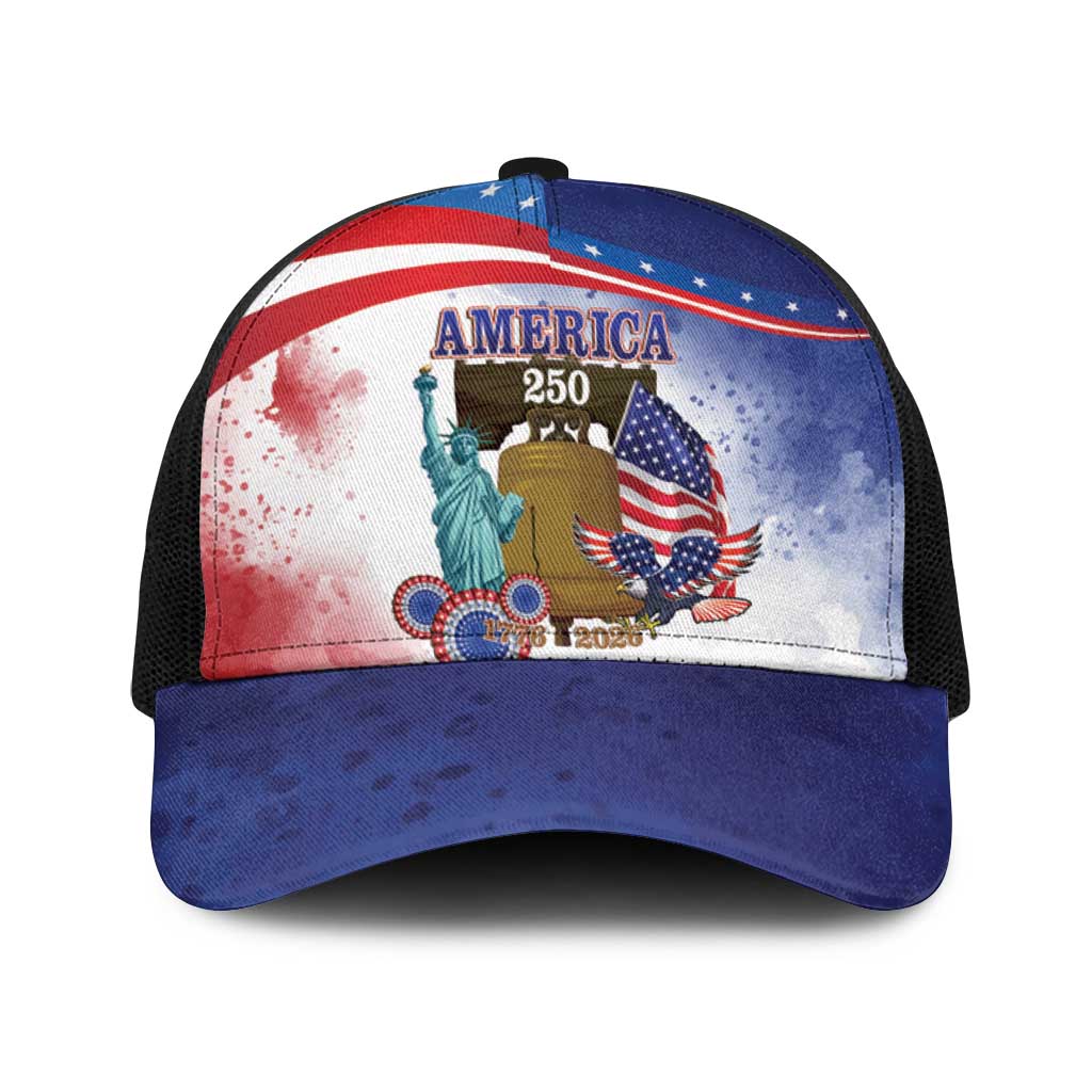 United States 4th Of July Baseball Net Cap 250th Anniversary Liberty Bell - Wonder Print Shop