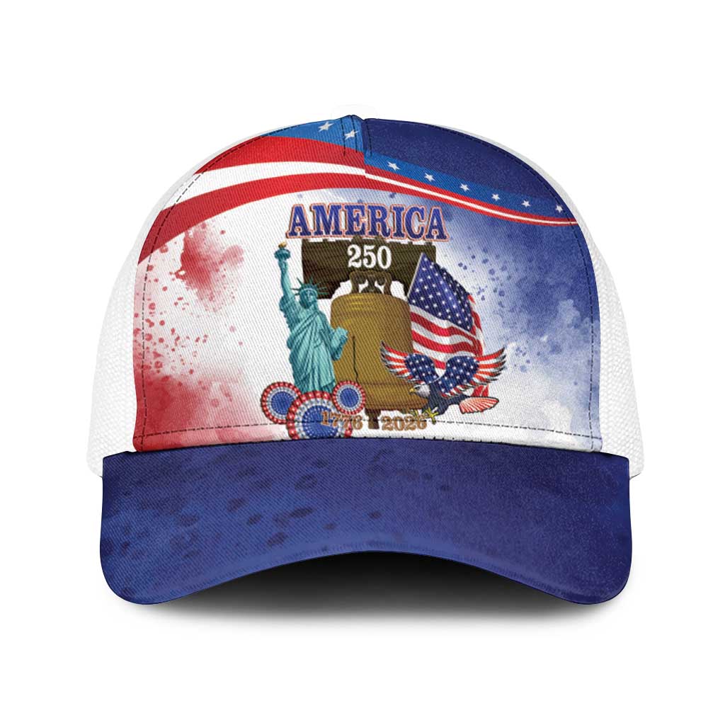 United States 4th Of July Baseball Net Cap 250th Anniversary Liberty Bell - Wonder Print Shop