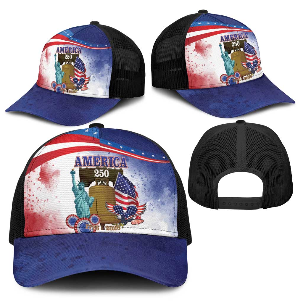 United States 4th Of July Baseball Net Cap 250th Anniversary Liberty Bell - Wonder Print Shop