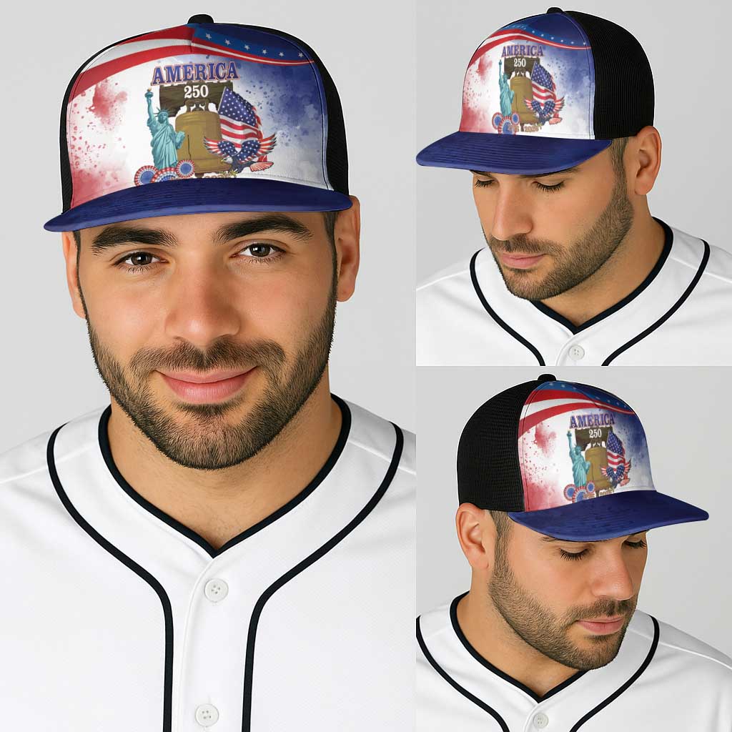 United States 4th Of July Baseball Net Cap 250th Anniversary Liberty Bell - Wonder Print Shop