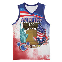 United States 4th Of July Basketball Jersey 250th Anniversary Liberty Bell - Wonder Print Shop
