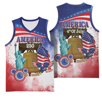 United States 4th Of July Basketball Jersey 250th Anniversary Liberty Bell - Wonder Print Shop