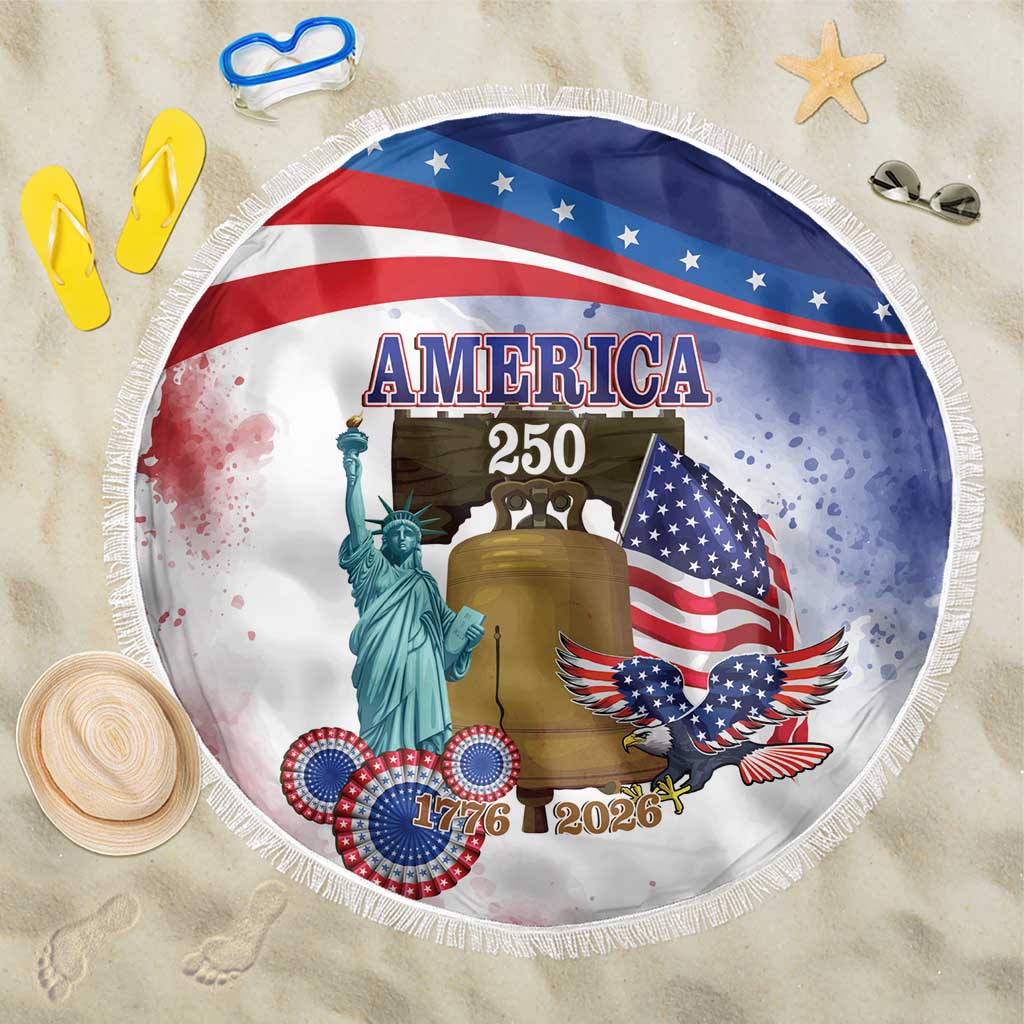 United States 4th Of July Beach Blanket 250th Anniversary Liberty Bell - Wonder Print Shop