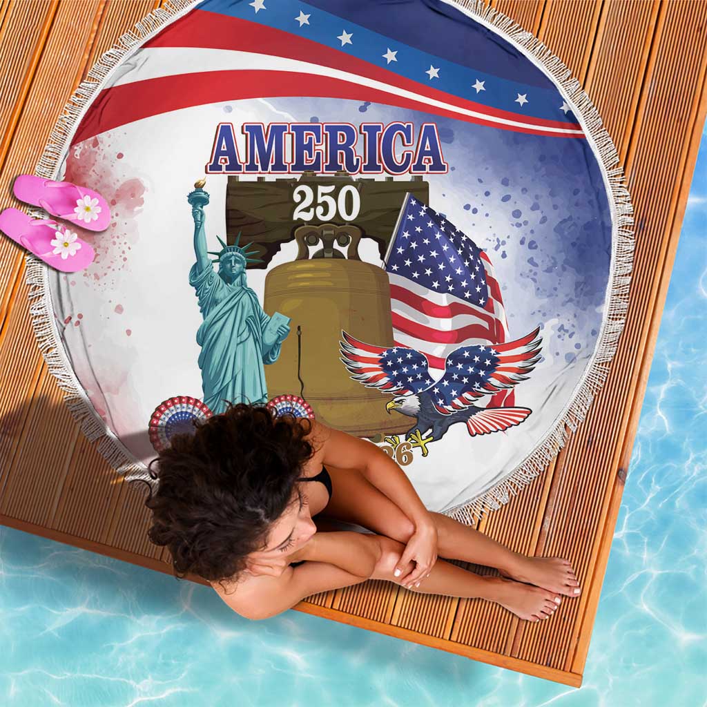 United States 4th Of July Beach Blanket 250th Anniversary Liberty Bell - Wonder Print Shop