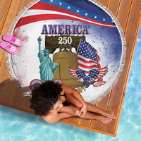 United States 4th Of July Beach Blanket 250th Anniversary Liberty Bell - Wonder Print Shop