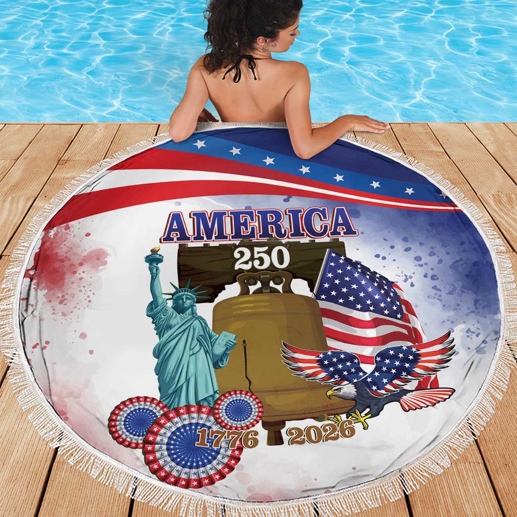 United States 4th Of July Beach Blanket 250th Anniversary Liberty Bell - Wonder Print Shop