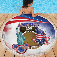 United States 4th Of July Beach Blanket 250th Anniversary Liberty Bell - Wonder Print Shop