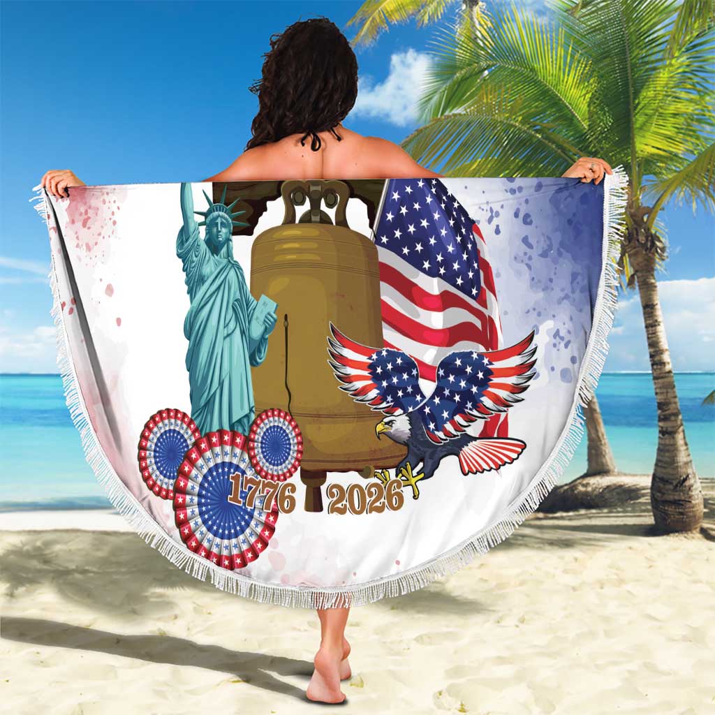 United States 4th Of July Beach Blanket 250th Anniversary Liberty Bell - Wonder Print Shop