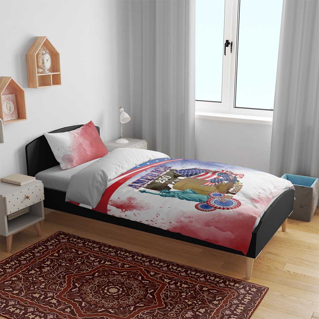 United States 4th Of July Bedding Set 250th Anniversary Liberty Bell - Wonder Print Shop