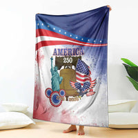United States 4th Of July Blanket 250th Anniversary Liberty Bell - Wonder Print Shop