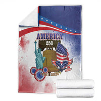 United States 4th Of July Blanket 250th Anniversary Liberty Bell - Wonder Print Shop