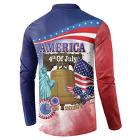 United States 4th Of July Button Sweatshirt 250th Anniversary Liberty Bell - Wonder Print Shop