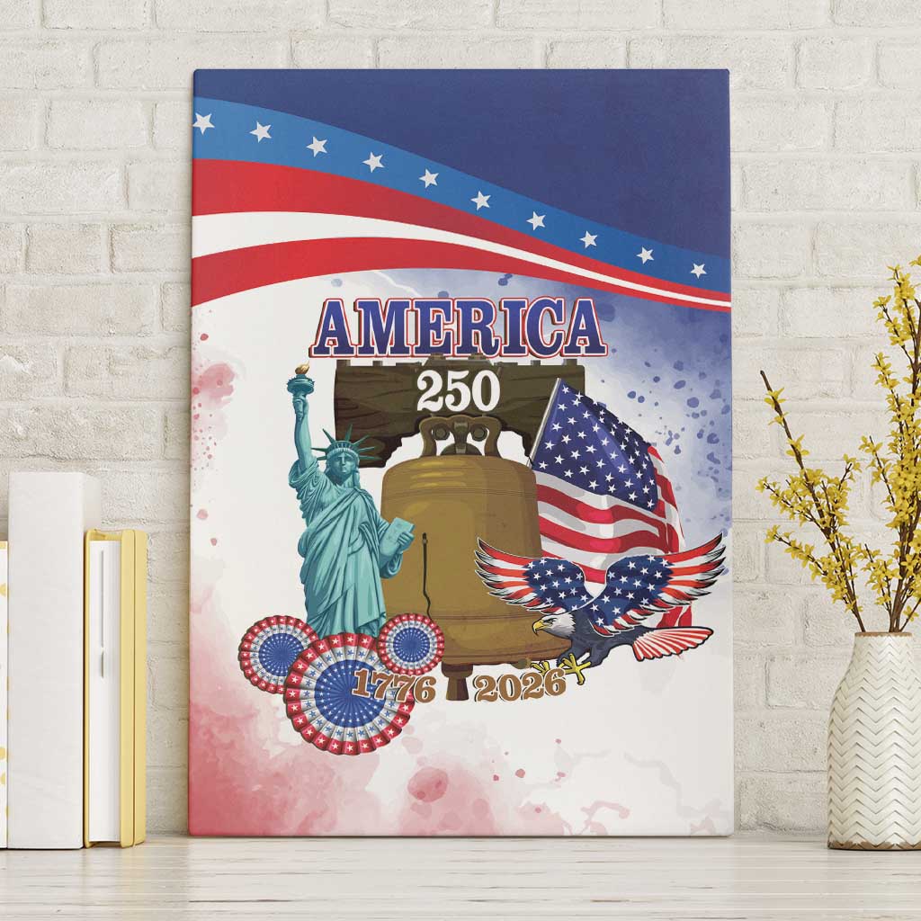 United States 4th Of July Canvas Wall Art 250th Anniversary Liberty Bell - Wonder Print Shop