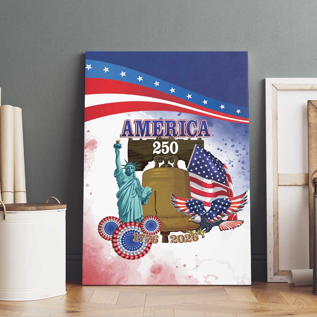 United States 4th Of July Canvas Wall Art 250th Anniversary Liberty Bell - Wonder Print Shop
