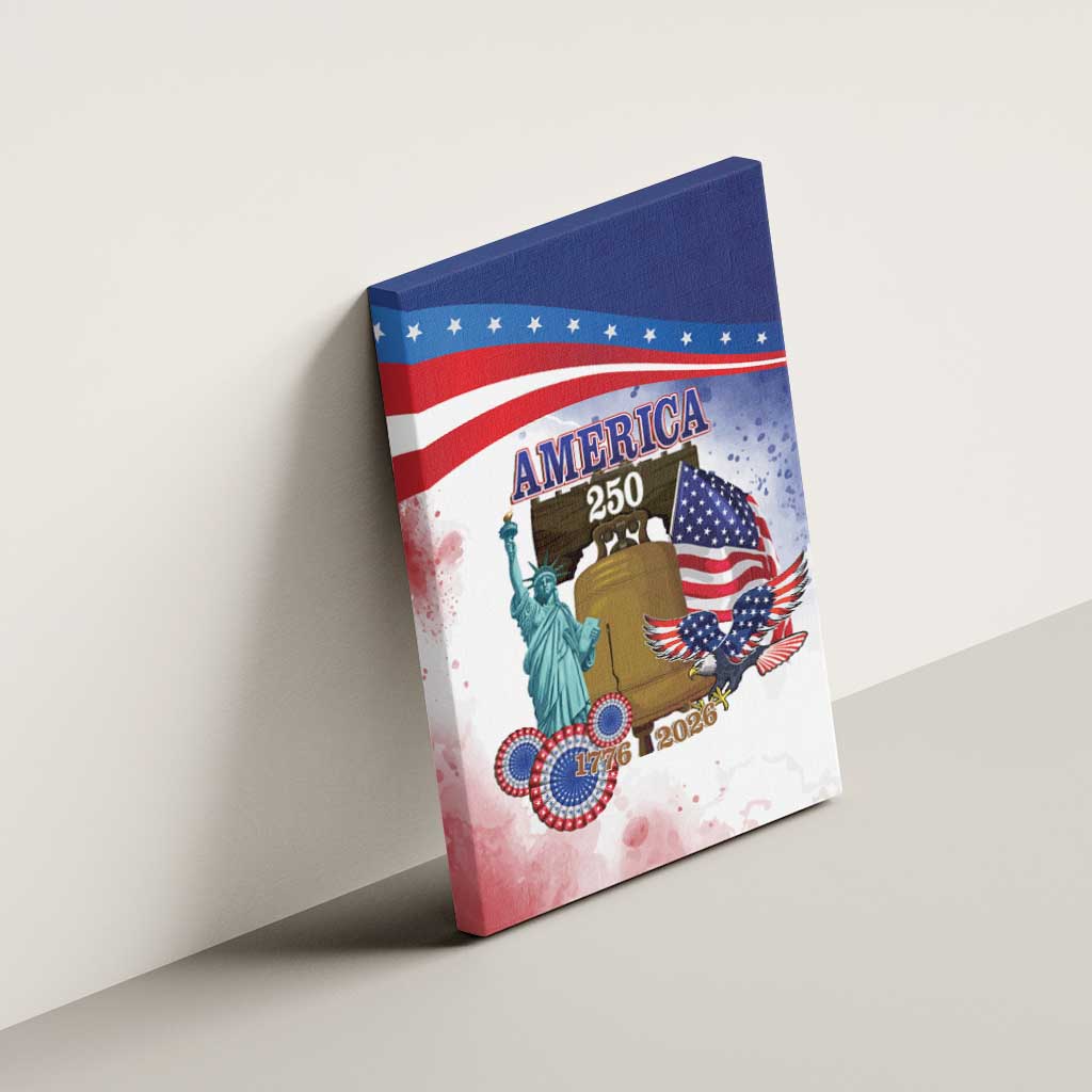 United States 4th Of July Canvas Wall Art 250th Anniversary Liberty Bell - Wonder Print Shop