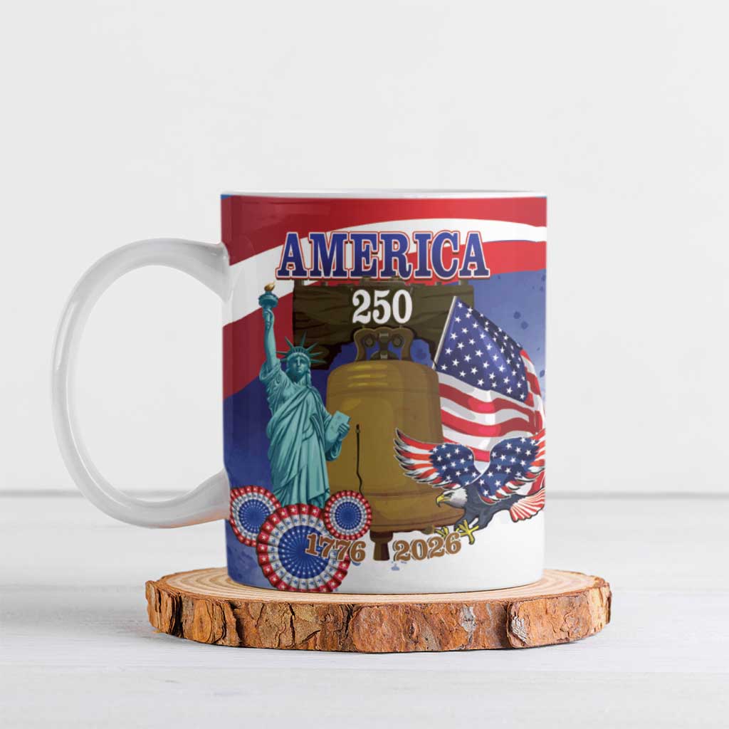 United States 4th Of July Ceramic Mug 250th Anniversary Liberty Bell - Wonder Print Shop