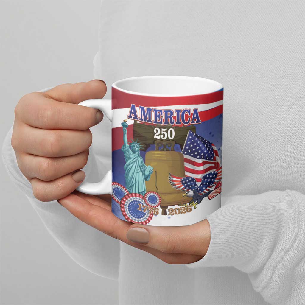 United States 4th Of July Ceramic Mug 250th Anniversary Liberty Bell - Wonder Print Shop