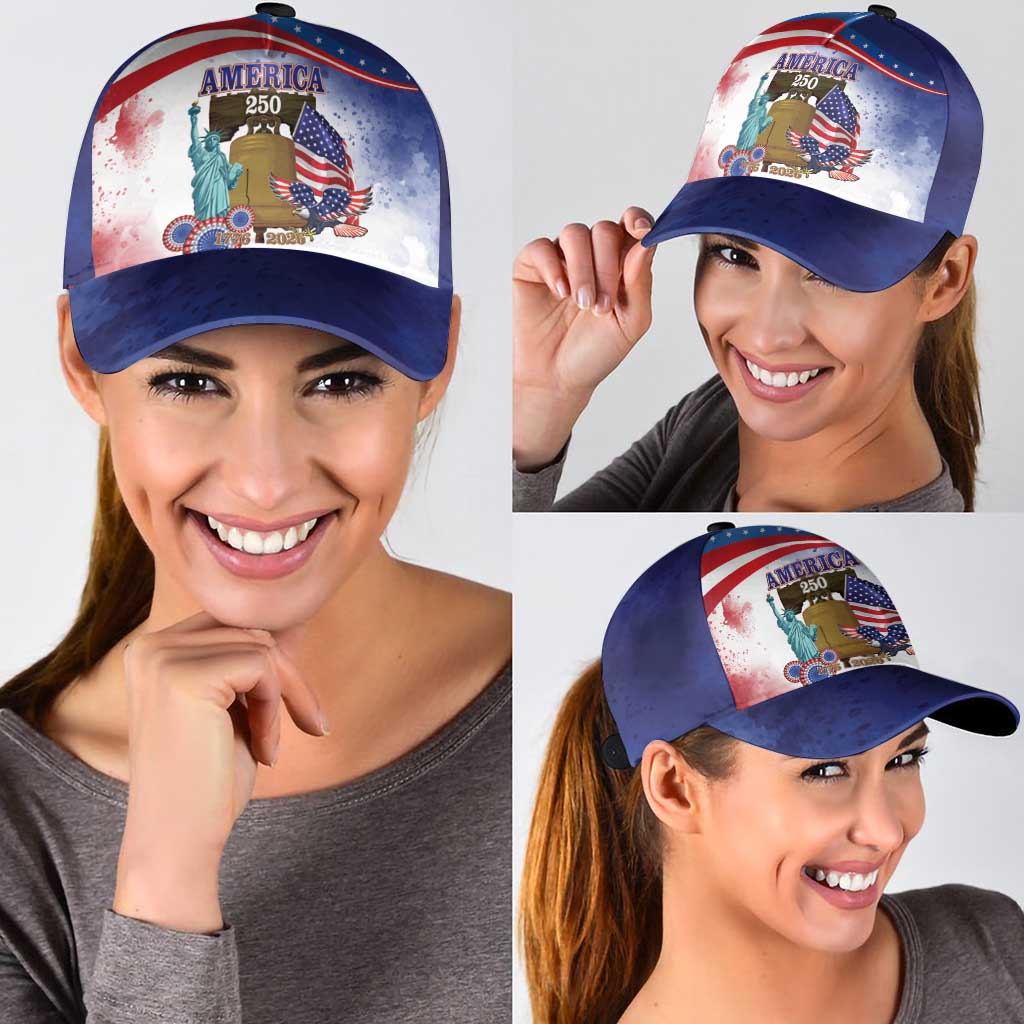 United States 4th Of July Classic Cap 250th Anniversary Liberty Bell - Wonder Print Shop