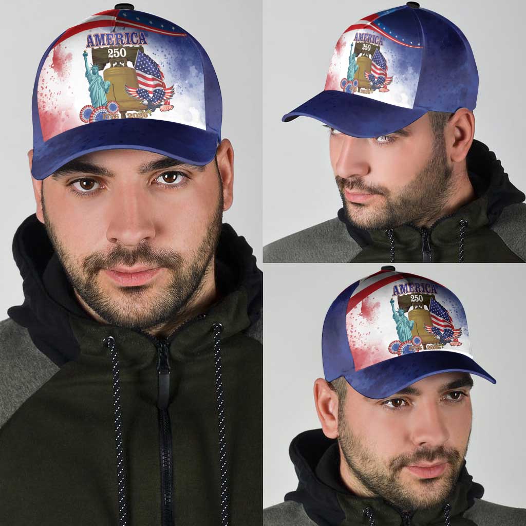 United States 4th Of July Classic Cap 250th Anniversary Liberty Bell - Wonder Print Shop