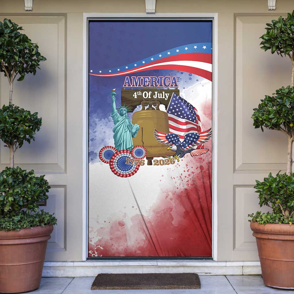 United States 4th Of July Door Cover 250th Anniversary Liberty Bell - Wonder Print Shop