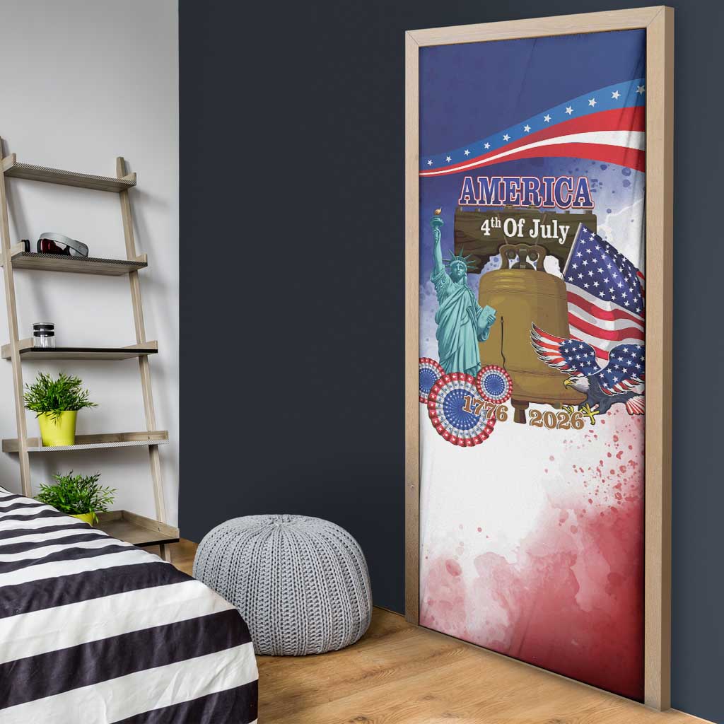 United States 4th Of July Door Cover 250th Anniversary Liberty Bell - Wonder Print Shop