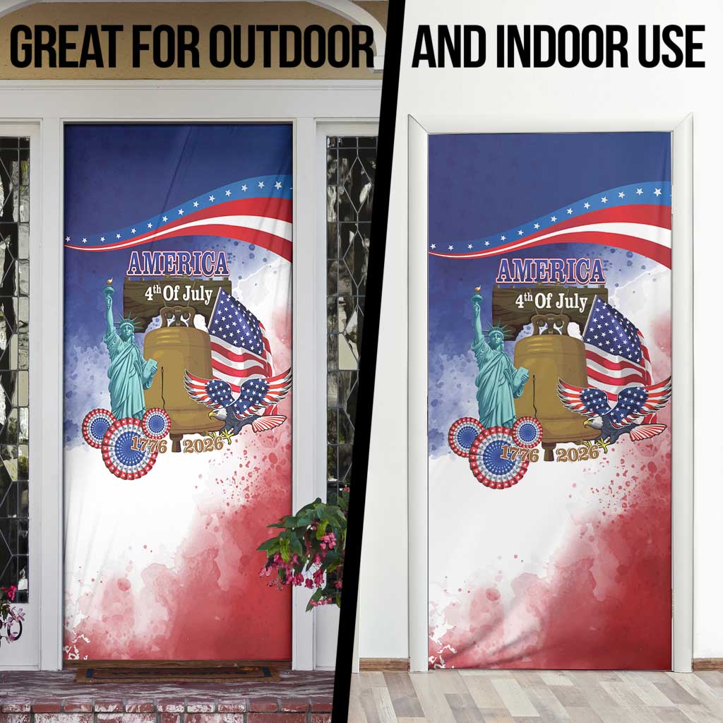 United States 4th Of July Door Cover 250th Anniversary Liberty Bell - Wonder Print Shop