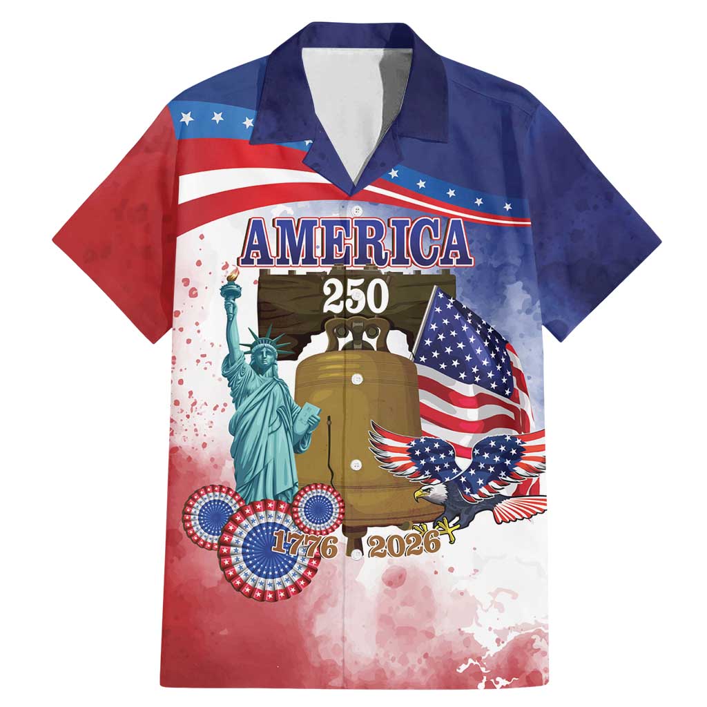 United States 4th Of July Family Matching Mermaid Dress and Hawaiian Shirt 250th Anniversary Liberty Bell - Wonder Print Shop