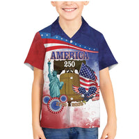 United States 4th Of July Family Matching Mermaid Dress and Hawaiian Shirt 250th Anniversary Liberty Bell - Wonder Print Shop