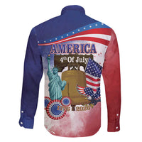 United States 4th Of July Family Matching Short Sleeve Bodycon Dress and Hawaiian Shirt 250th Anniversary Liberty Bell - Wonder Print Shop