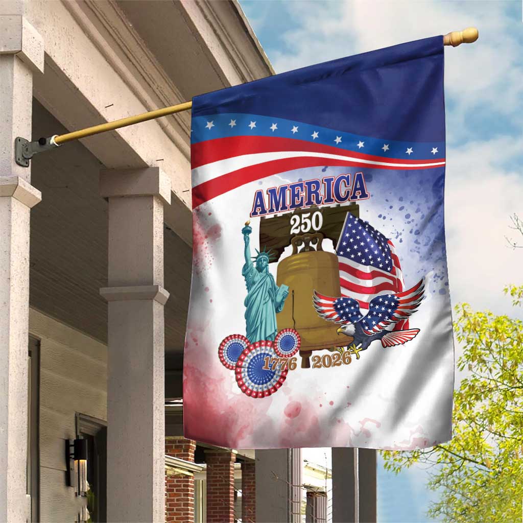 United States 4th Of July Garden Flag 250th Anniversary Liberty Bell - Wonder Print Shop