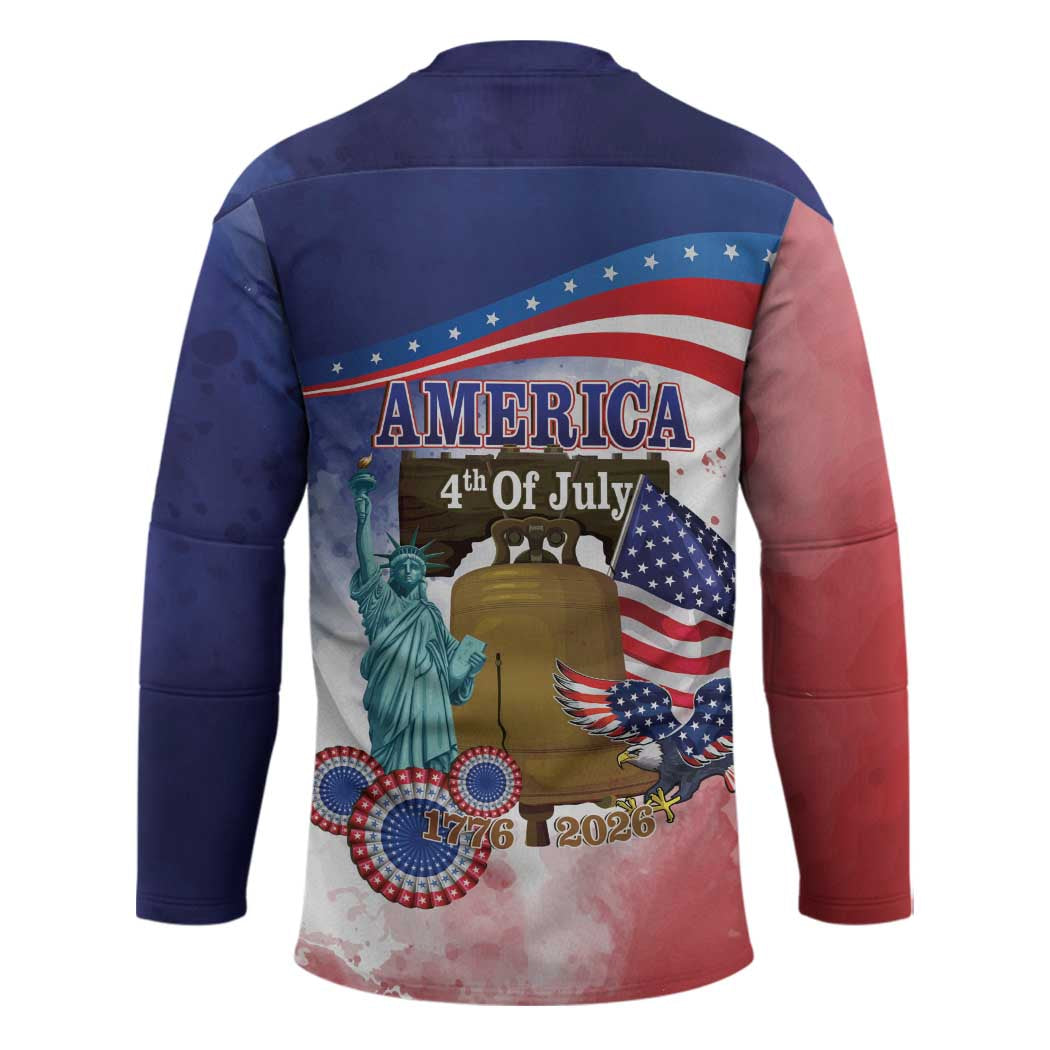 United States 4th Of July Hockey Jersey 250th Anniversary Liberty Bell - Wonder Print Shop