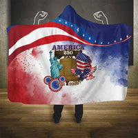 United States 4th Of July Hooded Blanket 250th Anniversary Liberty Bell - Wonder Print Shop