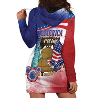 United States 4th Of July Hoodie Dress 250th Anniversary Liberty Bell - Wonder Print Shop