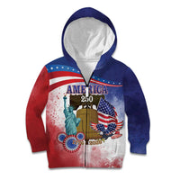 United States 4th Of July Kid Hoodie 250th Anniversary Liberty Bell - Wonder Print Shop