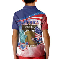 United States 4th Of July Kid Polo Shirt 250th Anniversary Liberty Bell - Wonder Print Shop