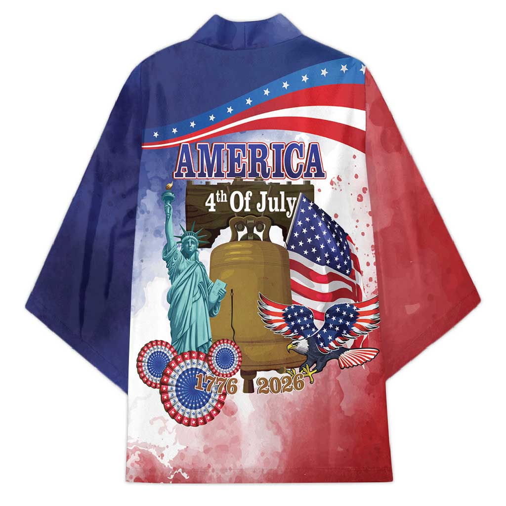 United States 4th Of July Kimono 250th Anniversary Liberty Bell - Wonder Print Shop
