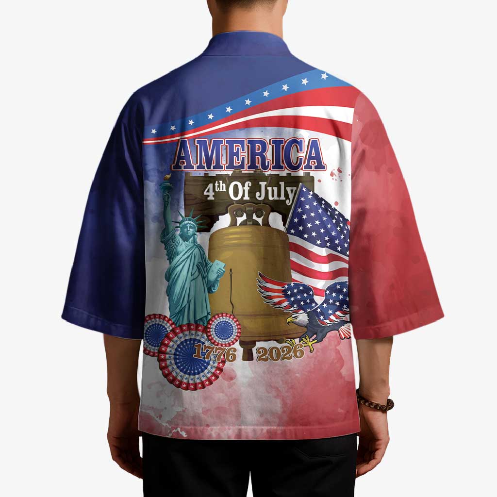 United States 4th Of July Kimono 250th Anniversary Liberty Bell - Wonder Print Shop