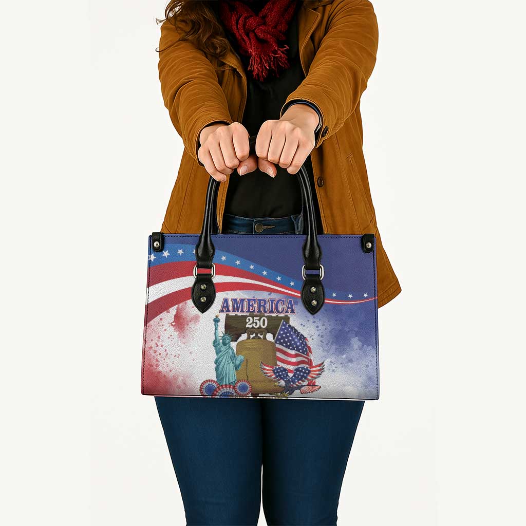 United States 4th Of July Leather Bag 250th Anniversary Liberty Bell - Wonder Print Shop