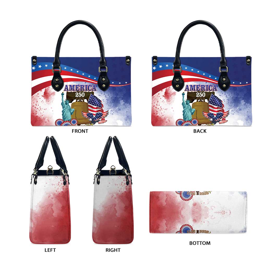 United States 4th Of July Leather Bag 250th Anniversary Liberty Bell - Wonder Print Shop
