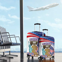 United States 4th Of July Luggage Cover 250th Anniversary Liberty Bell - Wonder Print Shop