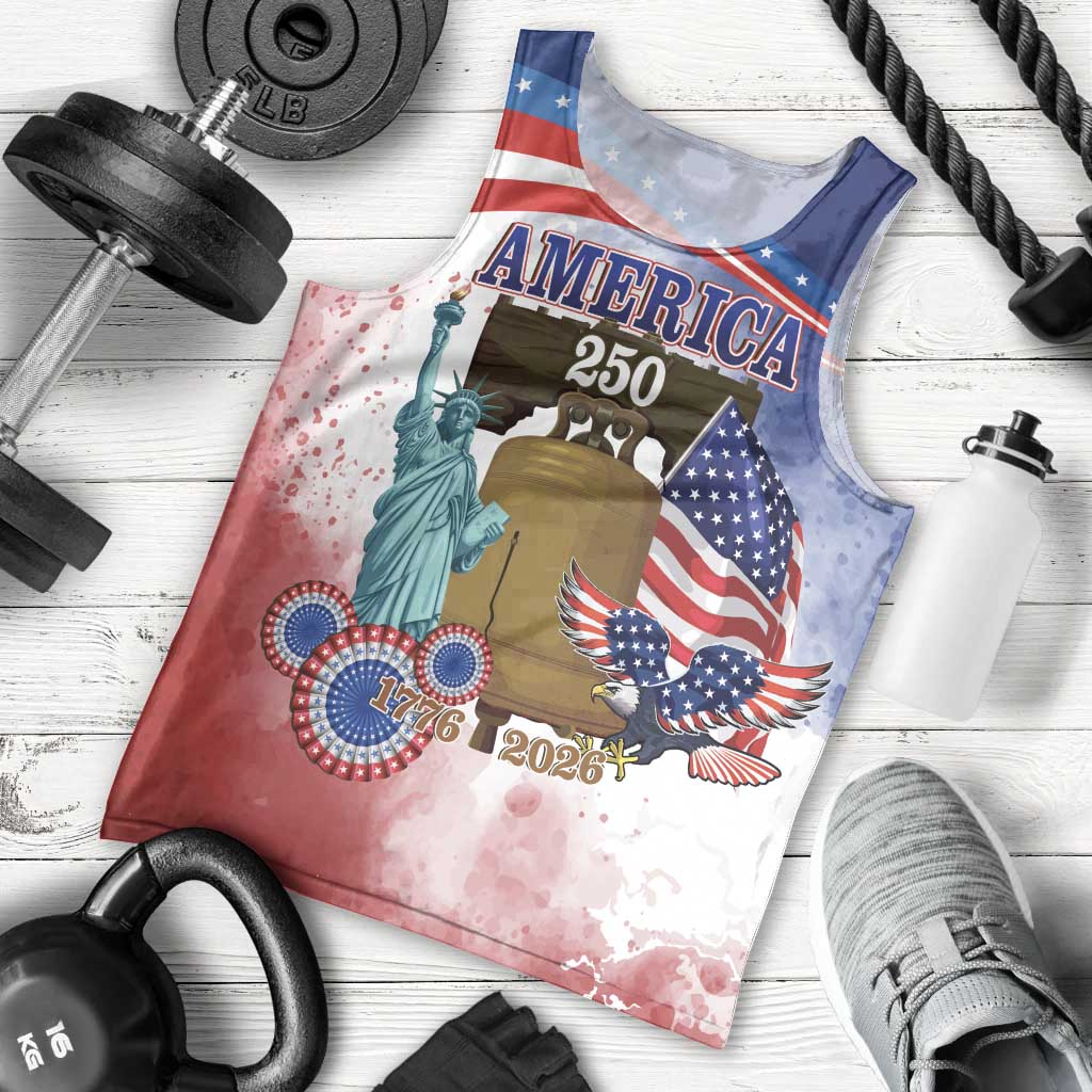 United States 4th Of July Men Tank Top 250th Anniversary Liberty Bell - Wonder Print Shop