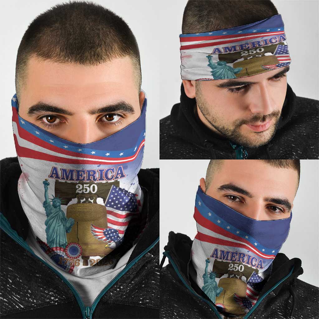 United States 4th Of July Neck Gaiter 250th Anniversary Liberty Bell - Wonder Print Shop