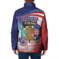 United States 4th Of July Padded Jacket 250th Anniversary Liberty Bell - Wonder Print Shop