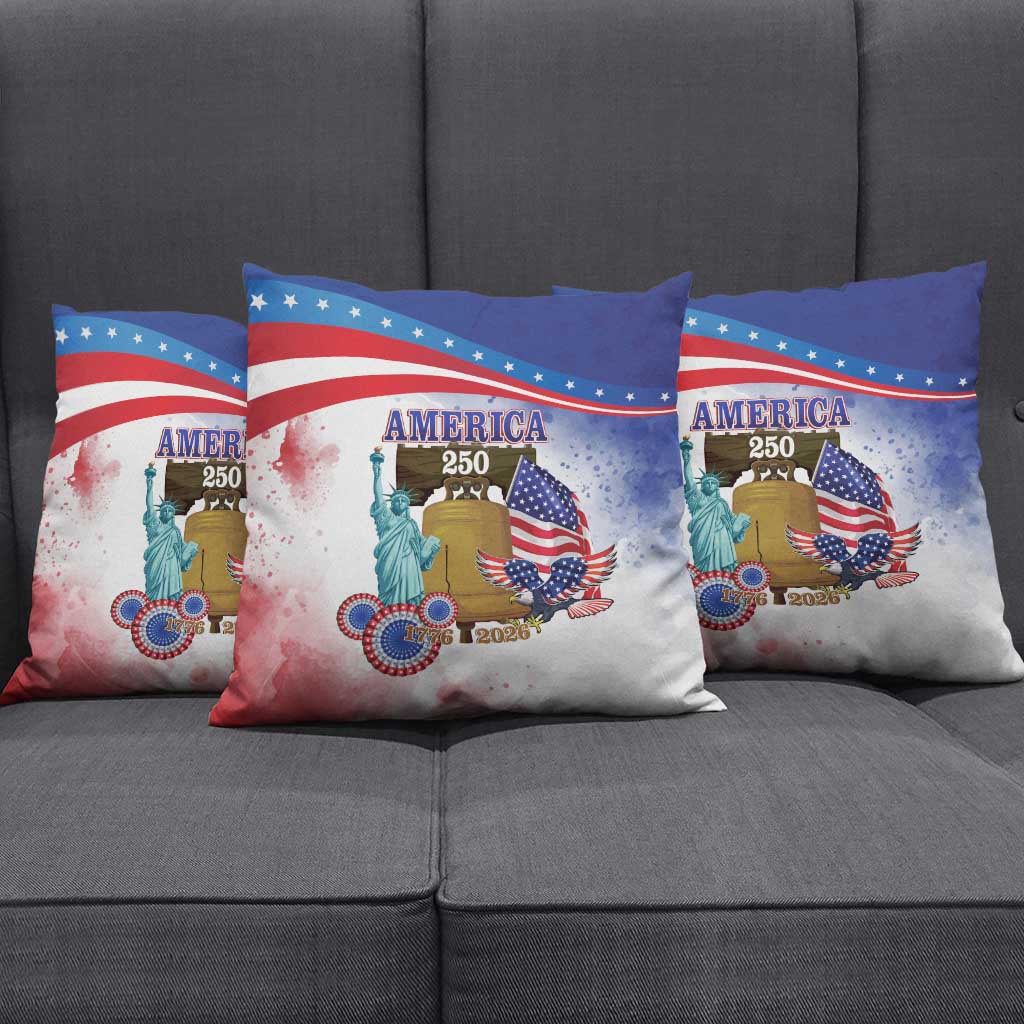 United States 4th Of July Pillow Cover 250th Anniversary Liberty Bell - Wonder Print Shop