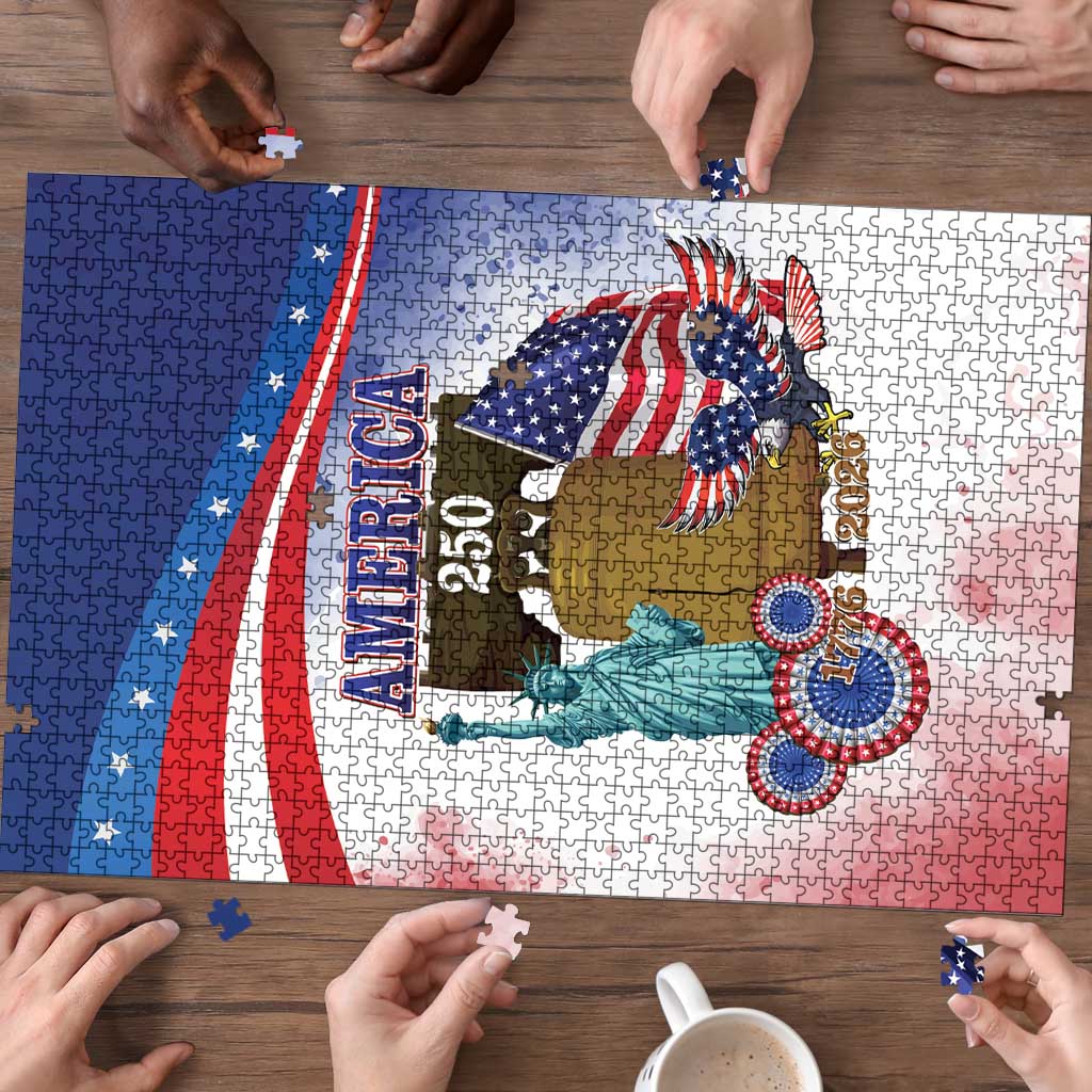 United States 4th Of July Puzzle 250th Anniversary Liberty Bell - Wonder Print Shop
