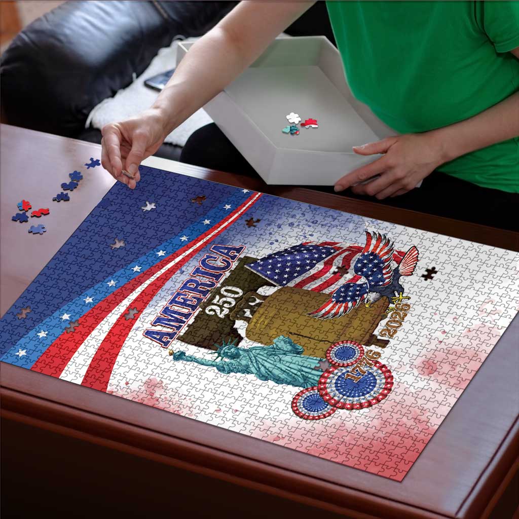 United States 4th Of July Puzzle 250th Anniversary Liberty Bell - Wonder Print Shop