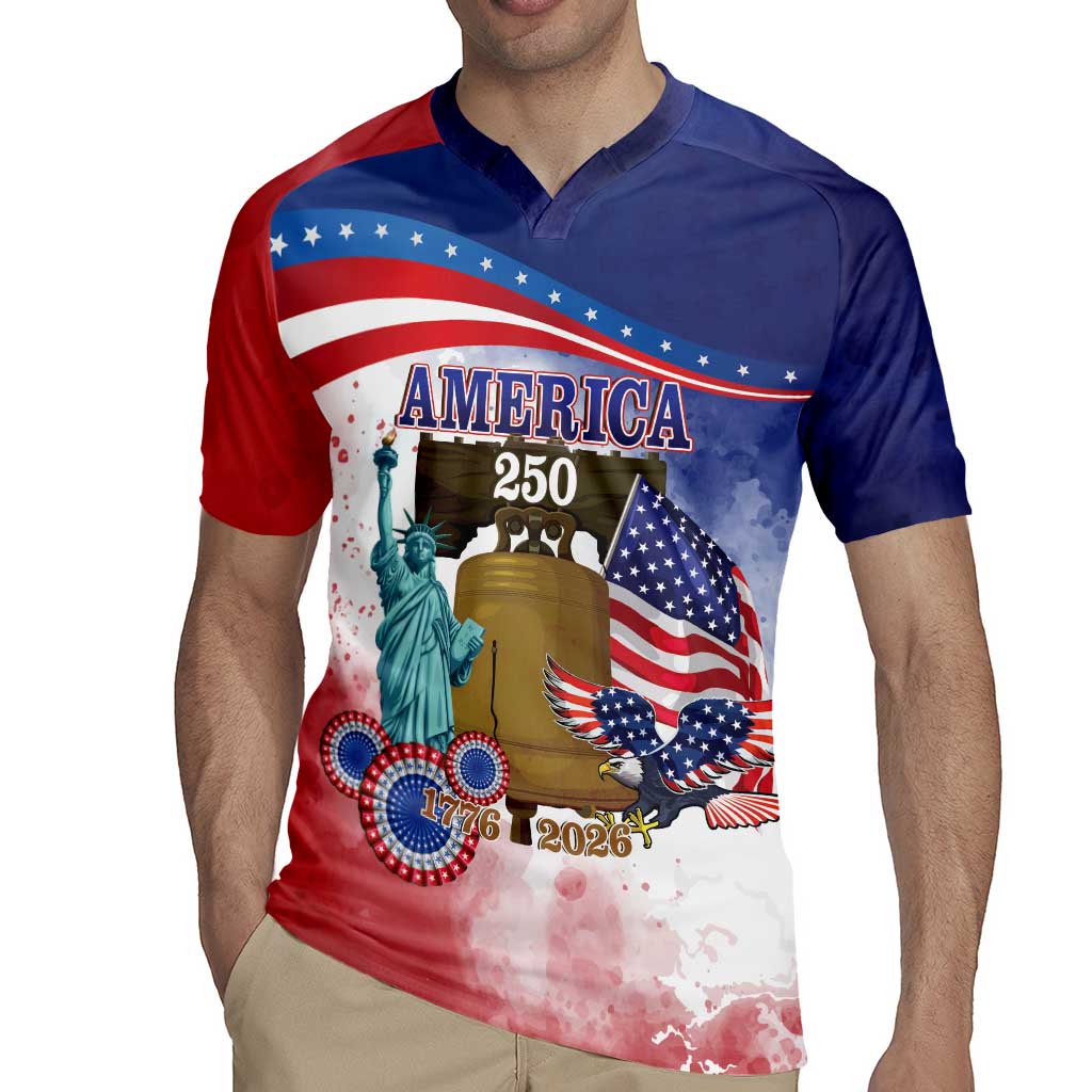 United States 4th Of July Rugby Jersey 250th Anniversary Liberty Bell - Wonder Print Shop