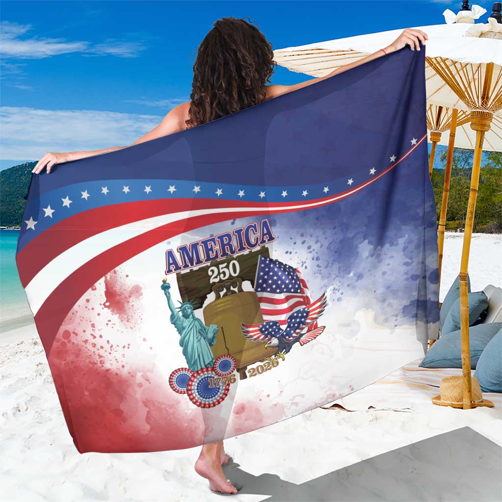 United States 4th Of July Sarong 250th Anniversary Liberty Bell - Wonder Print Shop