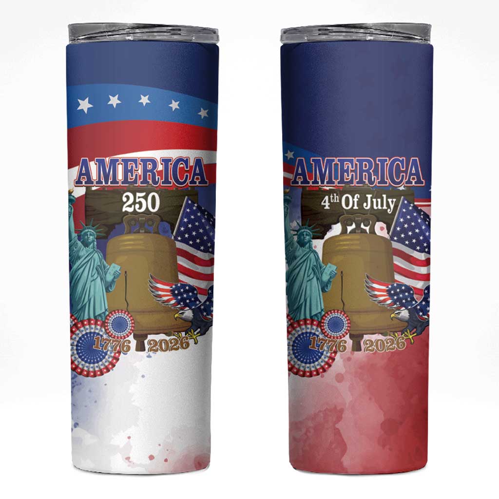 United States 4th Of July Skinny Tumbler 250th Anniversary Liberty Bell - Wonder Print Shop