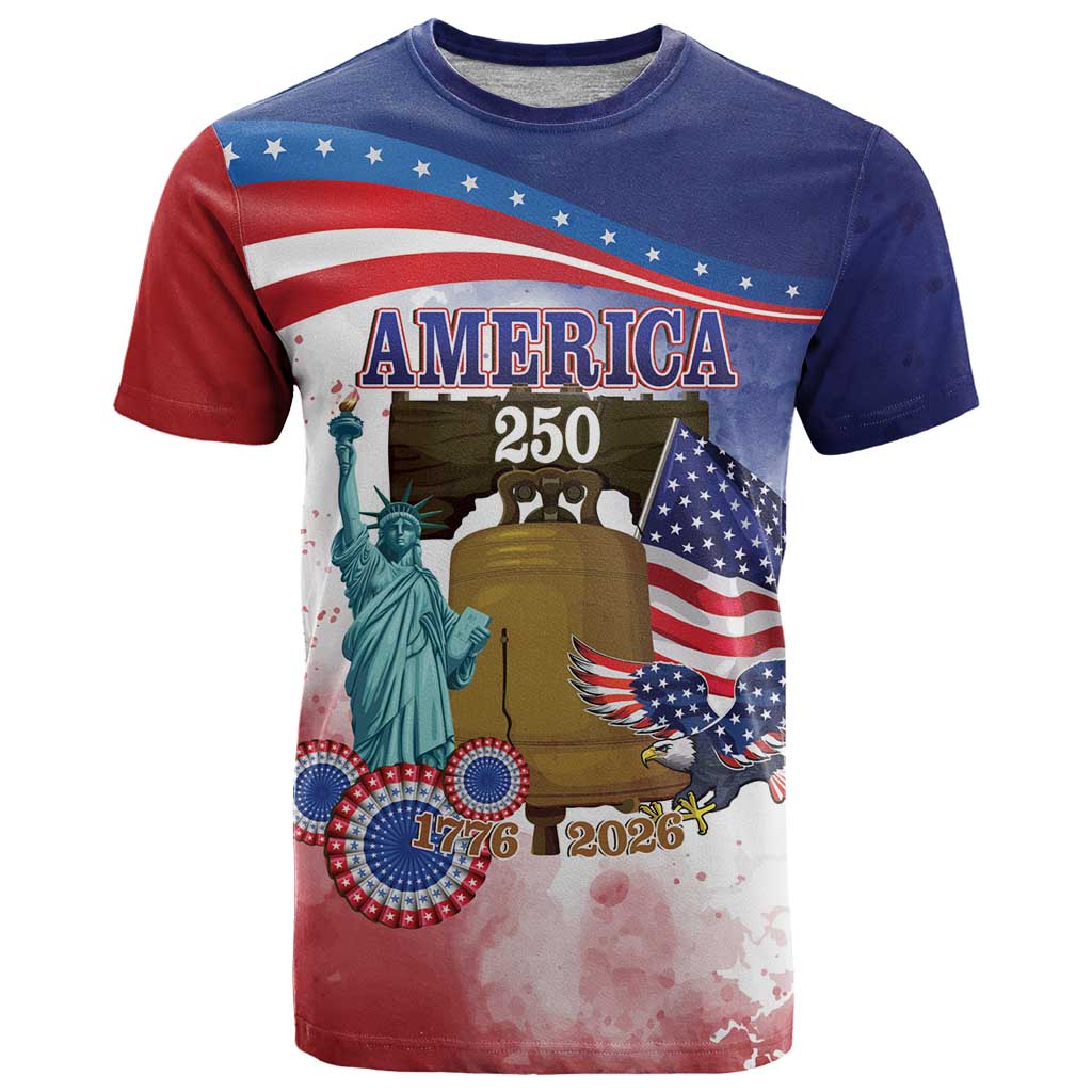 United States 4th Of July T Shirt 250th Anniversary Liberty Bell - Wonder Print Shop